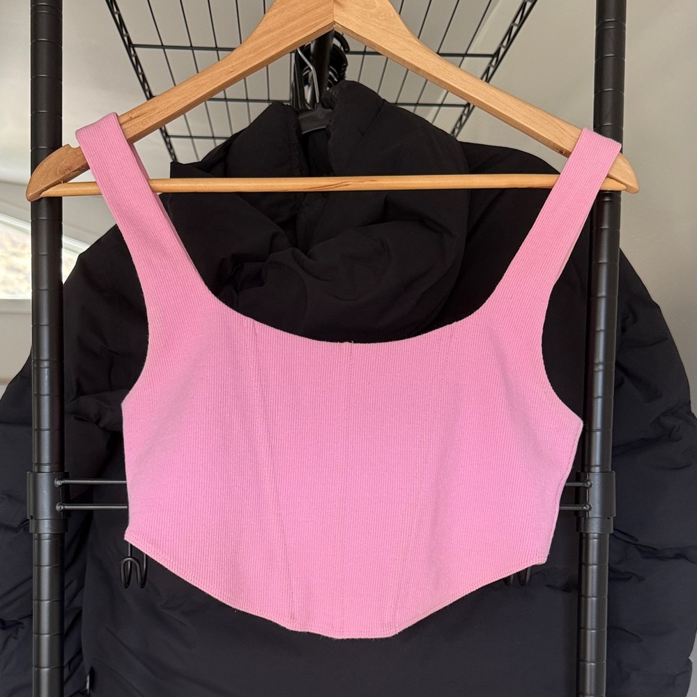 Princess Polly Pink Corset Crop Top